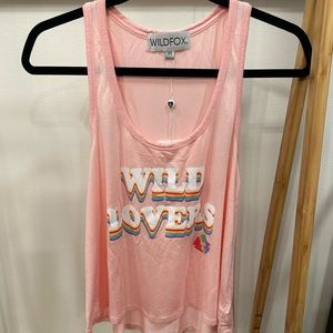 Wildfox Wild Lovers Tank, P. Crystal Rose, XS